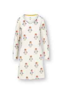 Dana Long Sleeve Nightdress Tanaka White