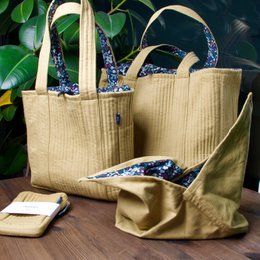 Tote Bag (L) - kaki van biologisch katoen