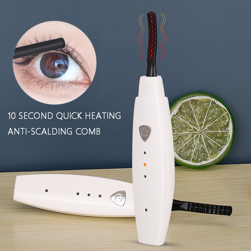 Elektrisch verwarmde wimperkruller USB oplaadbare wimperkruller Snelle verwarming Natuurlijke wimperkruller Langdurige make-uptools