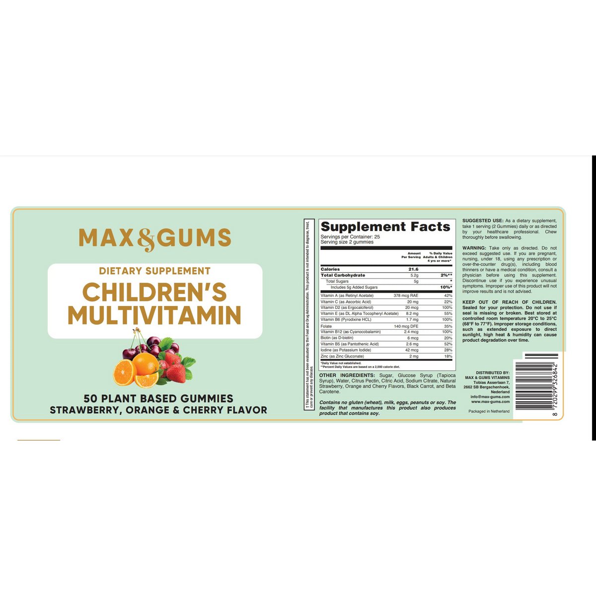 Multi vitamines pour enfants
