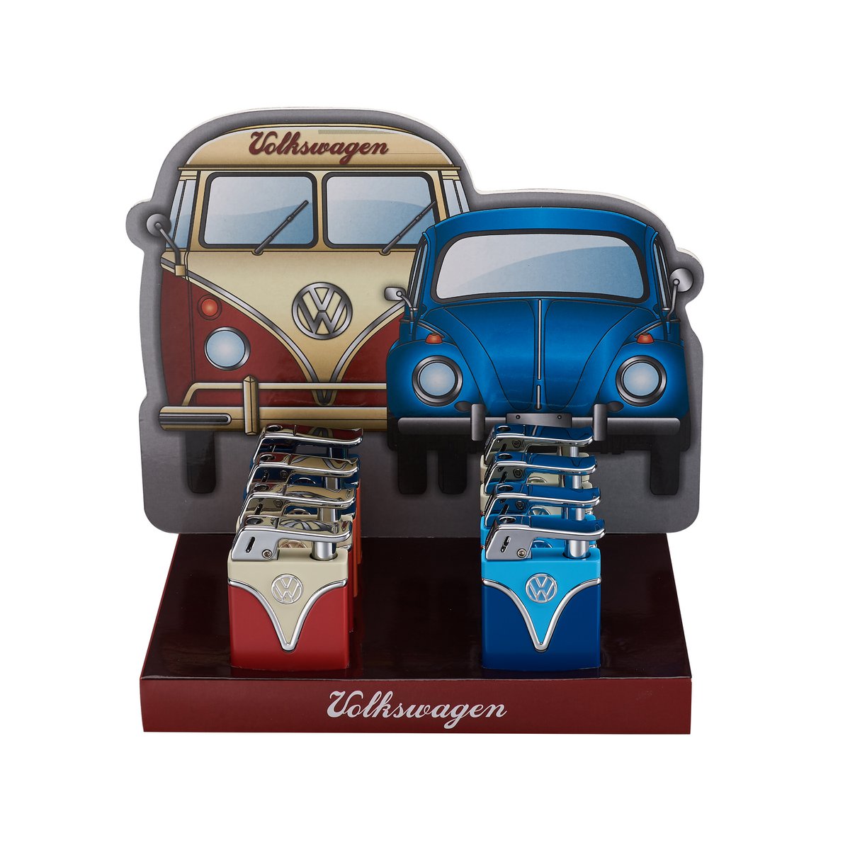 Exhibición VW de 8 encendedores de tanque
