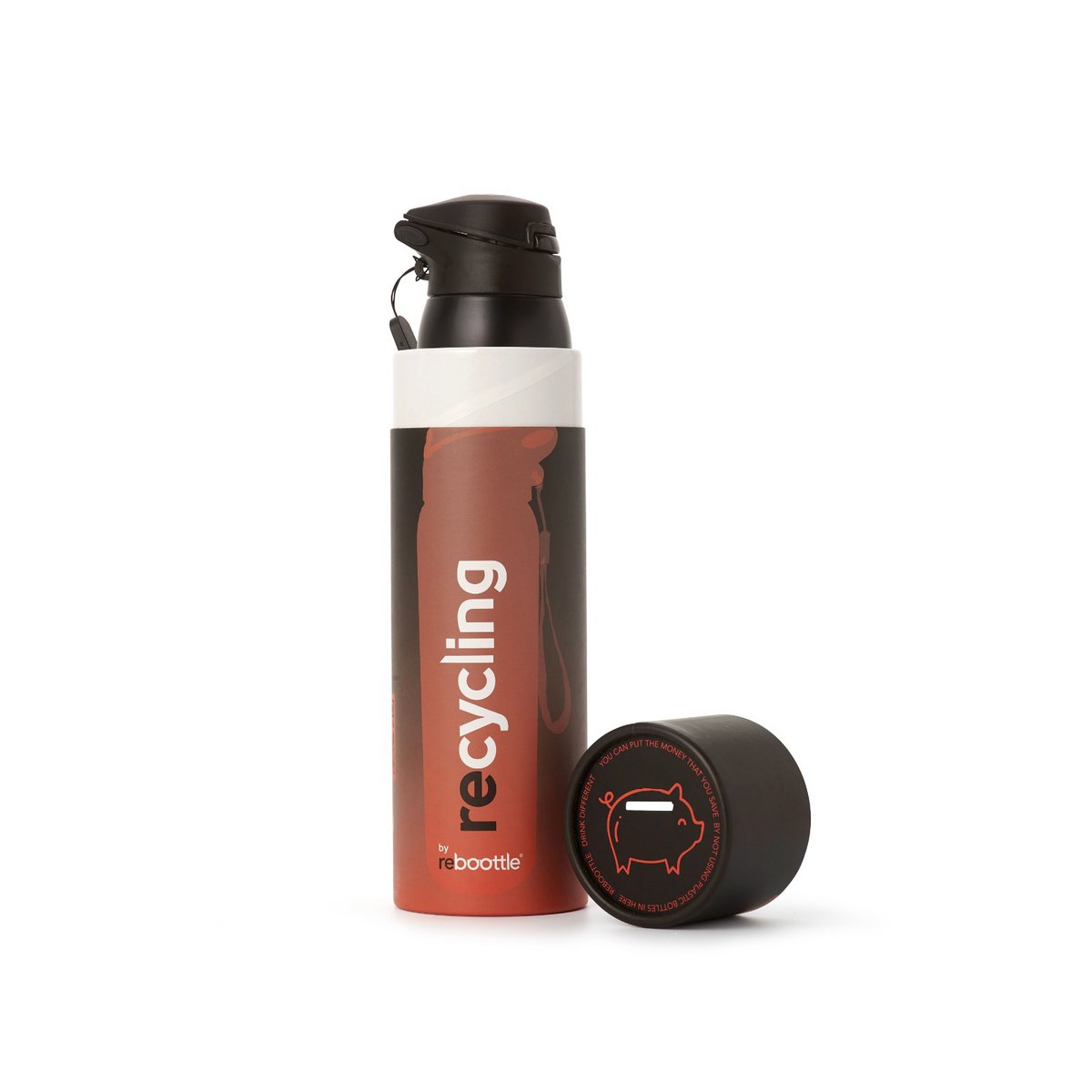 Flasche • Thermo Rcl Rot & Schwarz - nachhaltige Trinkflasche