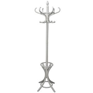 WHITE WOOD STANDING COAT RACK _°53X186CM, WOOD: BIRCH/┴LAMO LL35741