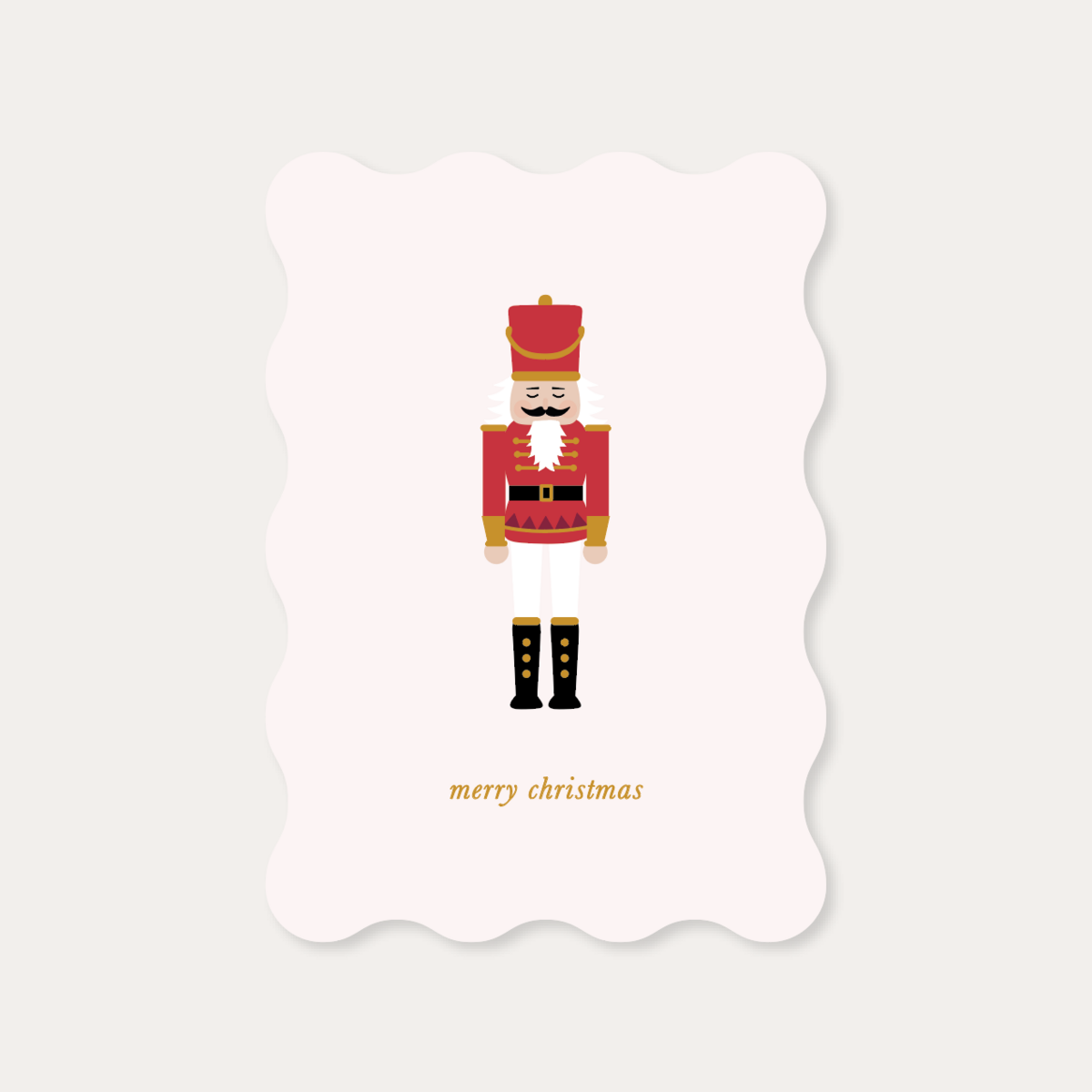 Card Nutcracker | Gold foil