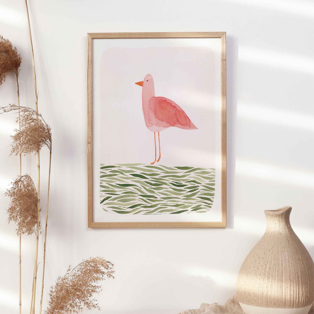 Stampa d'arte "Bird on Meadow" | dimensioni diverse