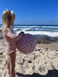 Beachball - Altrosa - Leopard