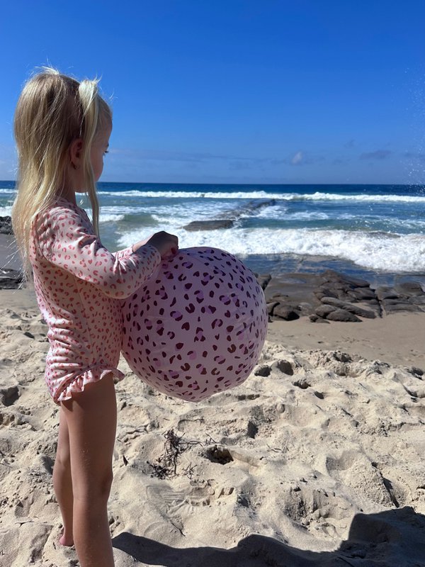 Beachball - Altrosa - Leopard