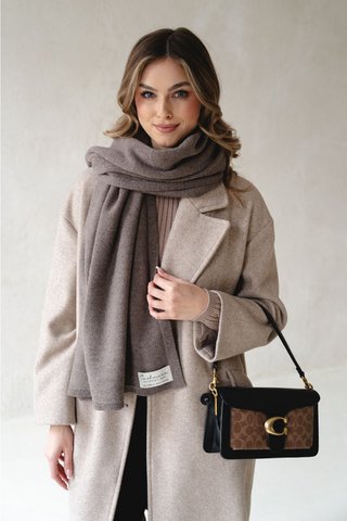 VERO kasjmier sjaal - taupe