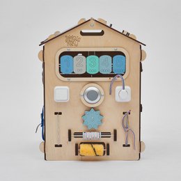 Set - BusyBoard maison natura/menthe et cube créatif