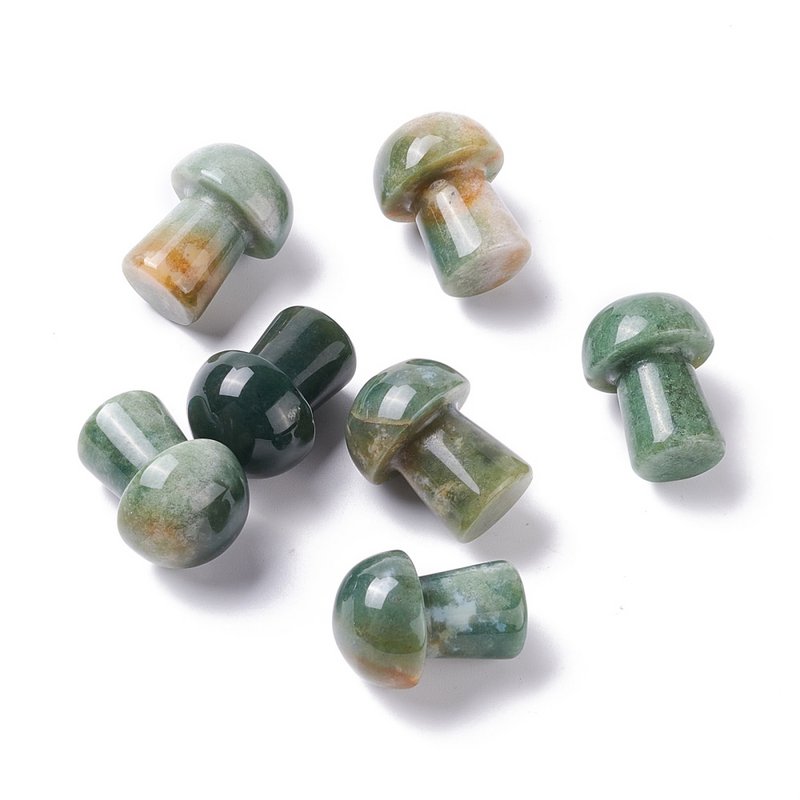 Sattva Rocks | Indian Agate Healing| Gua Sha Spa Mushroom 20mm    