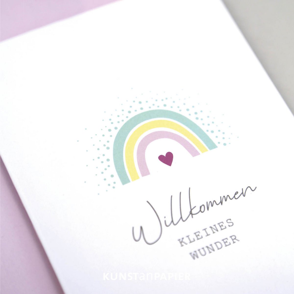Geburtskarte Regenbogen Leonie