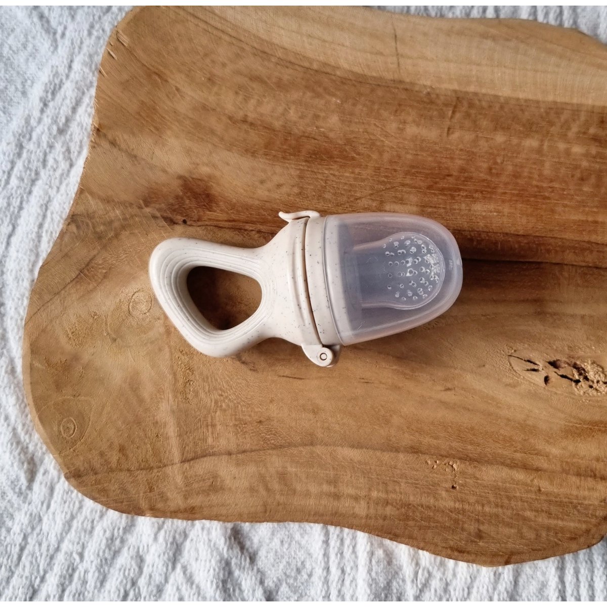 Fruit Feeder Pacifier - Beige Dotted