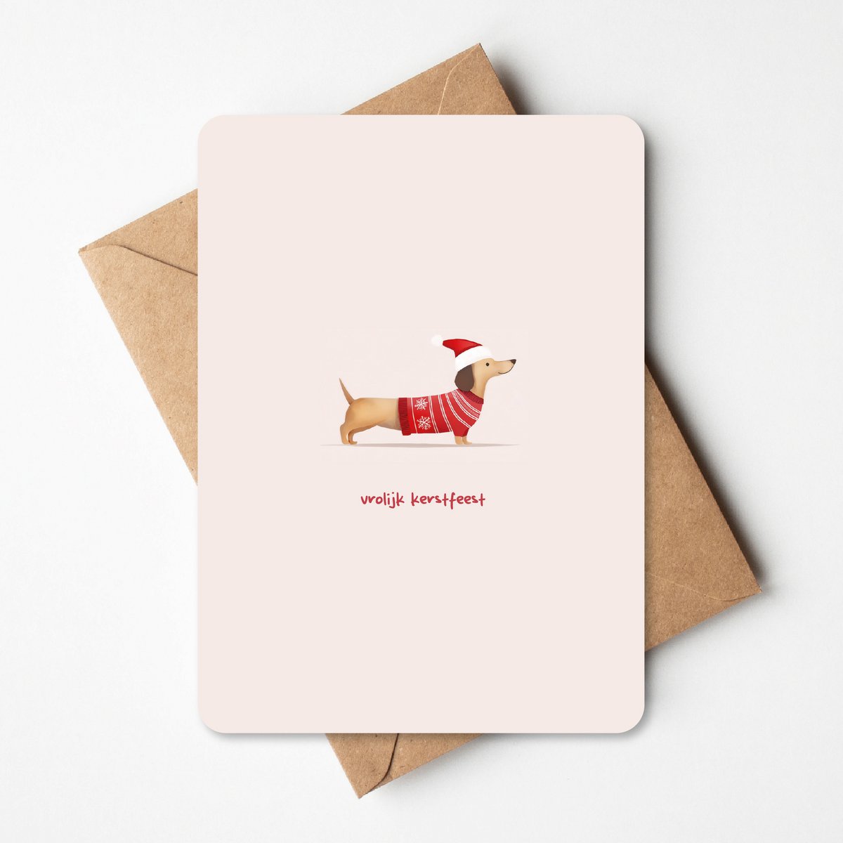 Weihnachtskarte | Weihnachtshund
