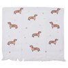 Gastendoekje 40x66 cm Beige Bruin Katoen Teckels Toilet Handdoek