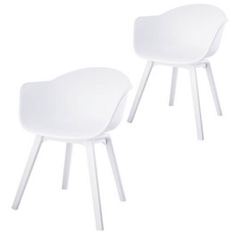 Sillas de jardín Plástico Romeo - Blanco