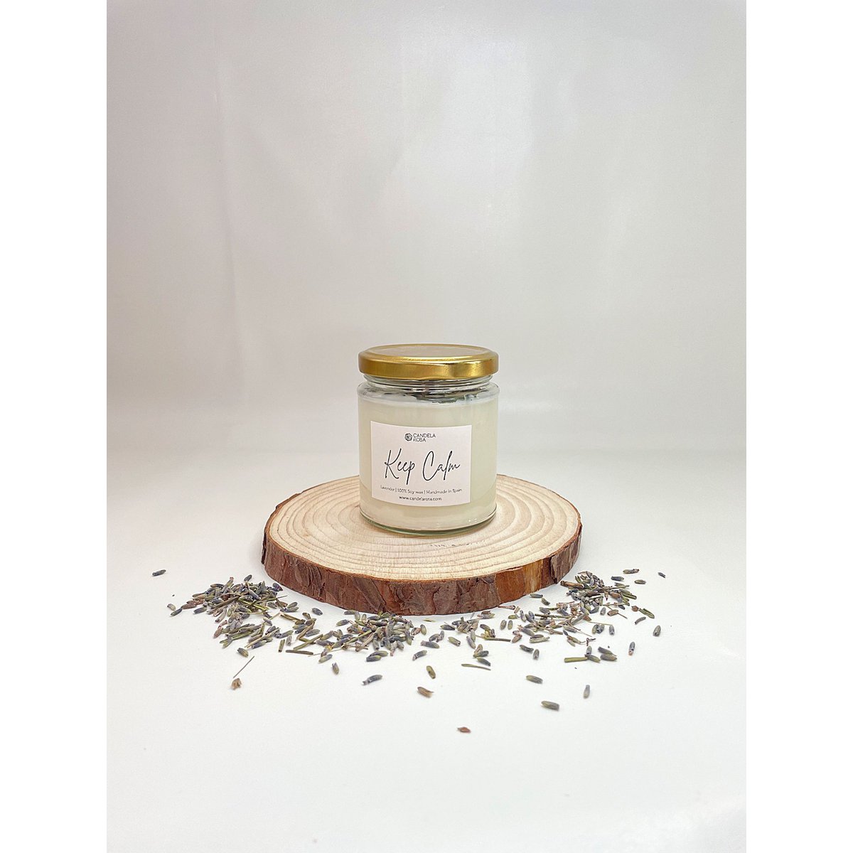 Keep Calm świeca o zapachu lawendy 250 ml - 40h