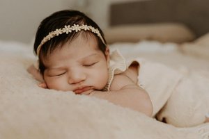 Hair band | Flower - Gold