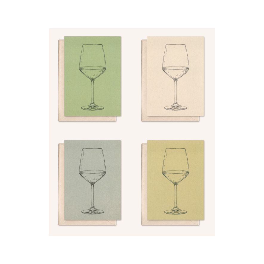 Bæredygtigt kort + kuvert | Vin | hyldeblomst