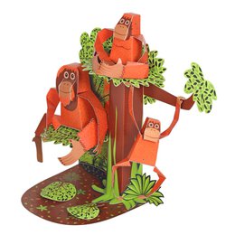 Orangutans Paper Toy
