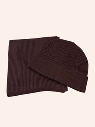 Bonnet et écharpe en 100% laine merinos