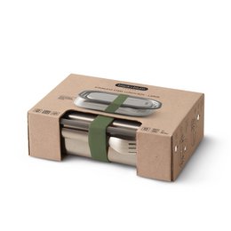 BLACK + BLUM Lunch Box 3 in 1 - Stainless steel | Waterproof | 1L | Olive