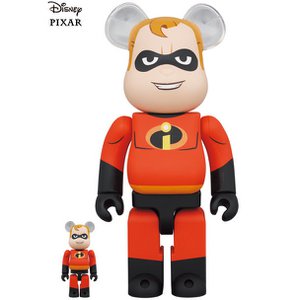 400 % und 100 % Bearbrick-Set – Mr. Incredible (Walt Disney)