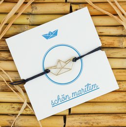 Maritimes Armband Anker Kompass Schiffchen