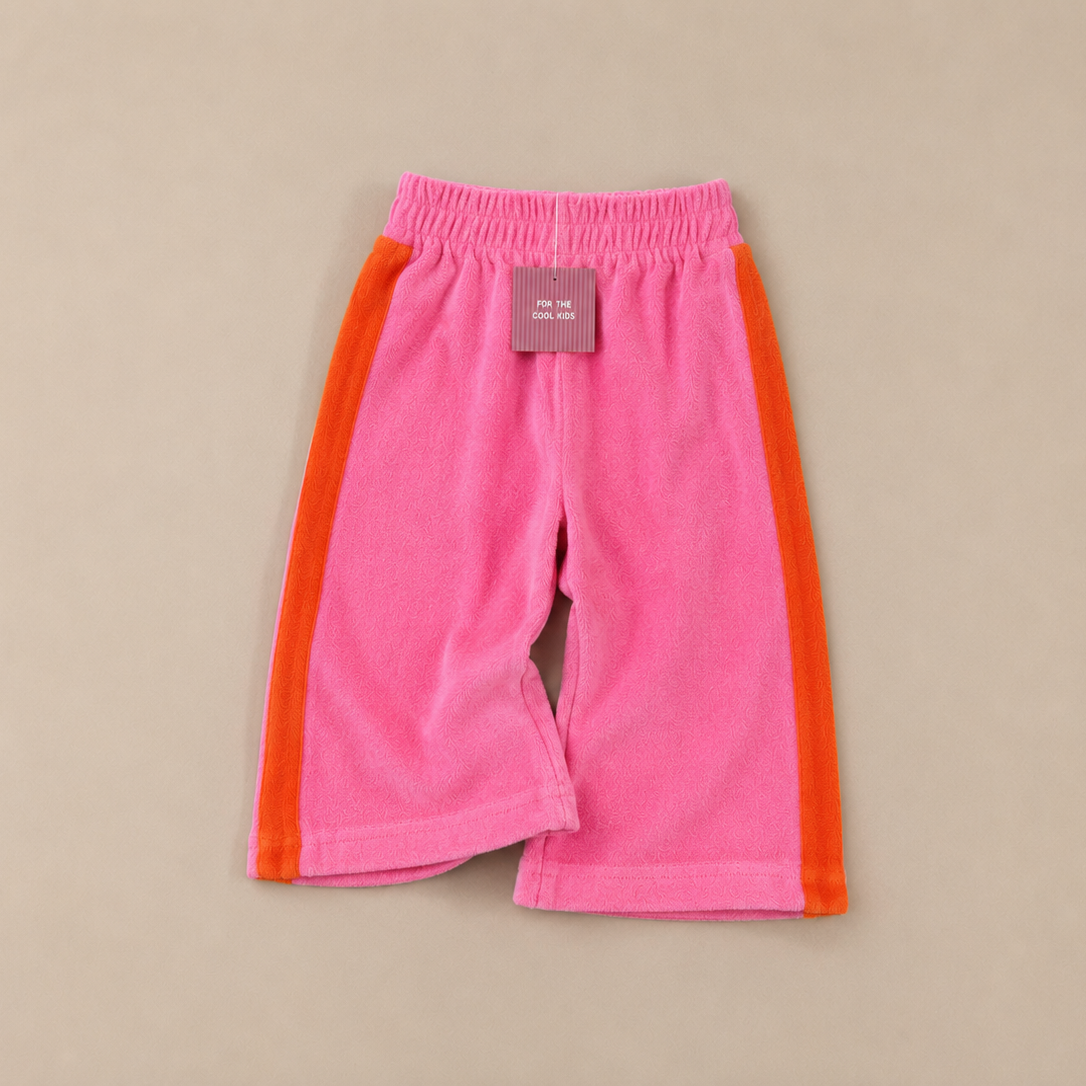 Wide fit terry cloth pink/orange | limited edition