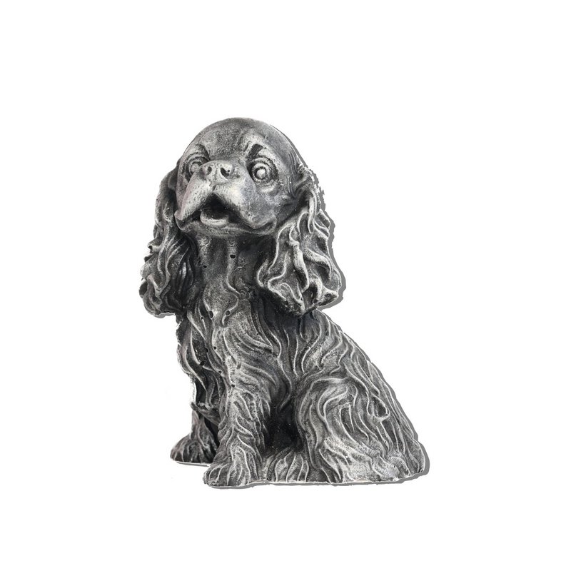 Cocker Spaniel figur sølv