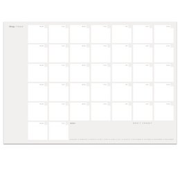 12 Big Monthly planners folded to a A4 format