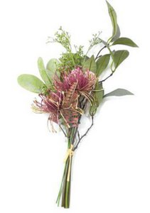 FLOWER BOUQUET 1PC AUBERGINE