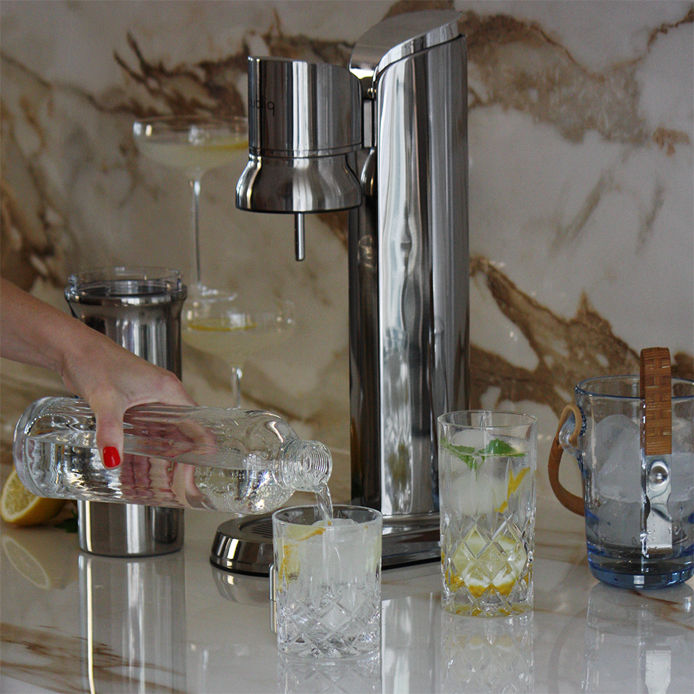bubliq glass carbonator - Stainless Steel - Sparkling water maker