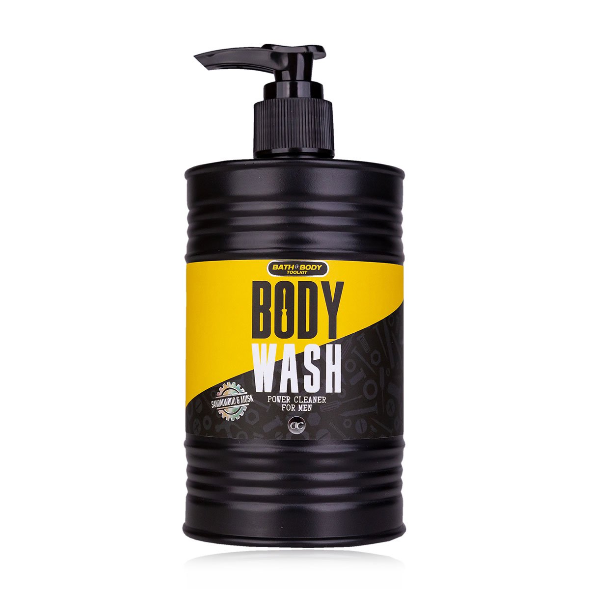 Gel de douche pour hommes Bath + boîte à outils pour le corps, parfum: bois de santal et musc