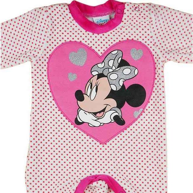 Disney Girls Long Sleeve Romper Pink