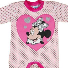 Disney Girls Long Sleeve Romper Pink