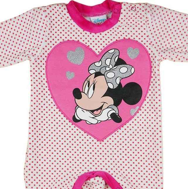 Disney Girls Long Sleeve Romper Pink