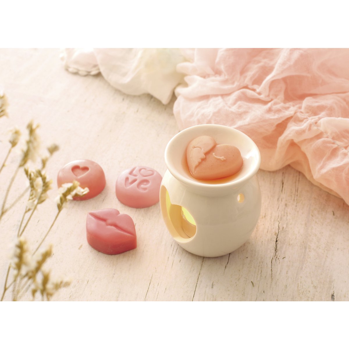 HEART WAX MELT PEEBLES - FONDANTS MOULD