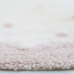 MALLEN children's round rug with polka dots