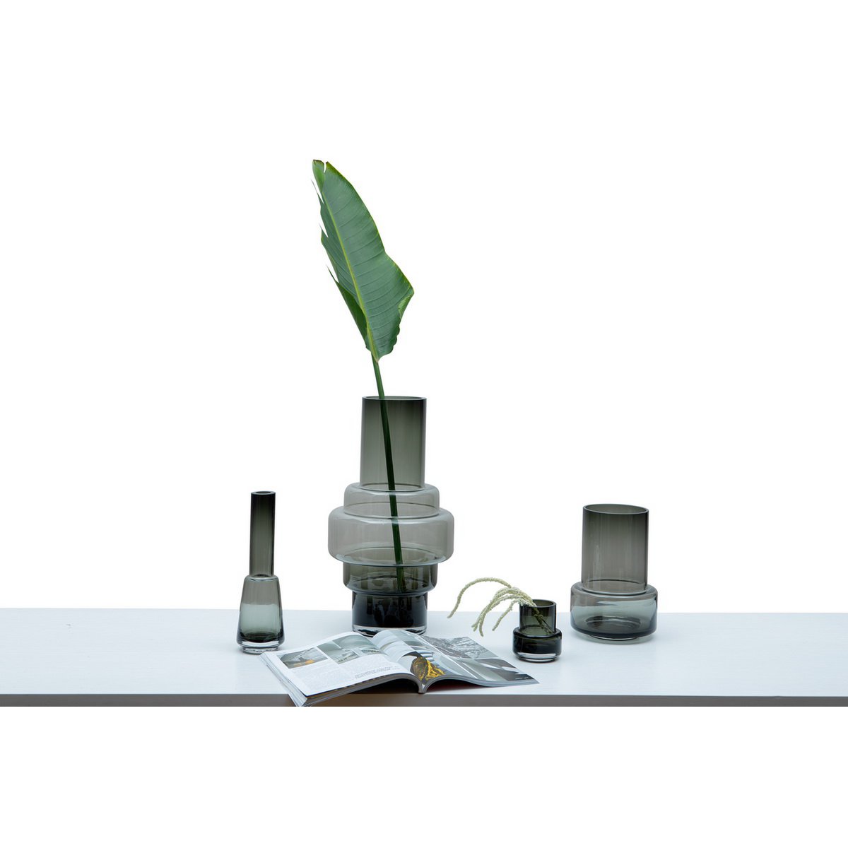 retro style thick glass vase, series: TYLER 10GR