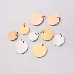 Round Charm with Ring - 10mm Silver