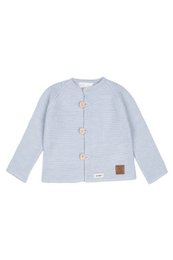 Kinderpullover mit Knöpfen FINN – 100 % Merinowolle – blau