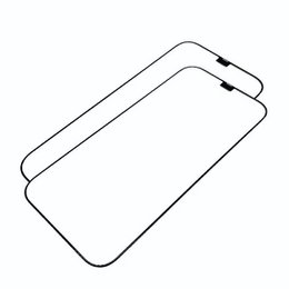 Cristal protector H9 para iPhone en paquete de 2 con bloqueo de plantilla