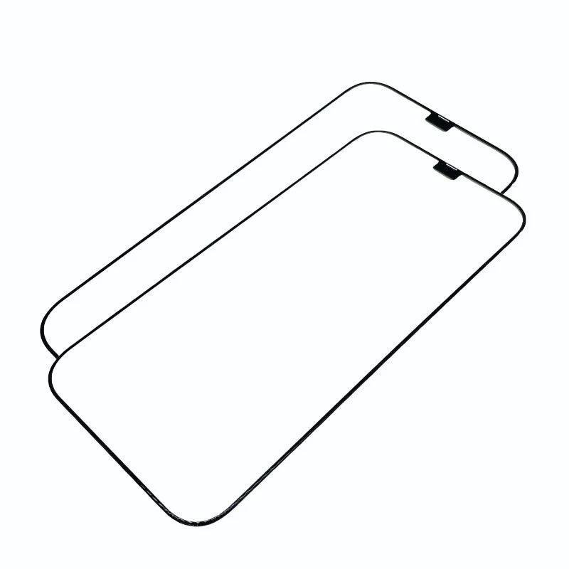 Szkło ochronne H9 do iPhone'a w zestawie 2 szt. z blokadą szablonową