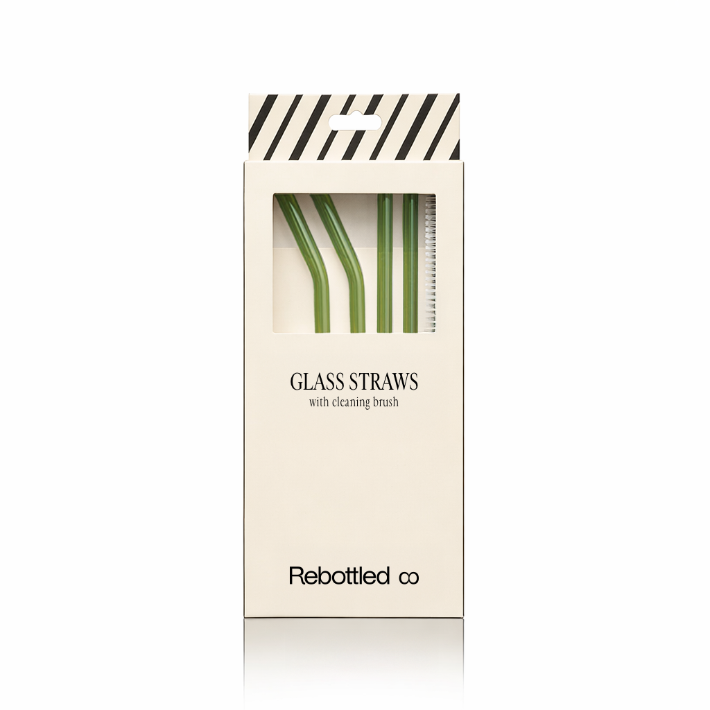Glasstrohhalme im 4er-Pack