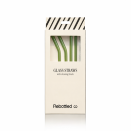 Glasstrohhalme im 4er-Pack