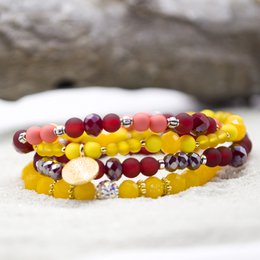 Bransoletka Bente królewski czerwony koral