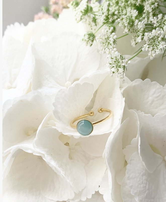 Petite Bulle ring - vandgrøn