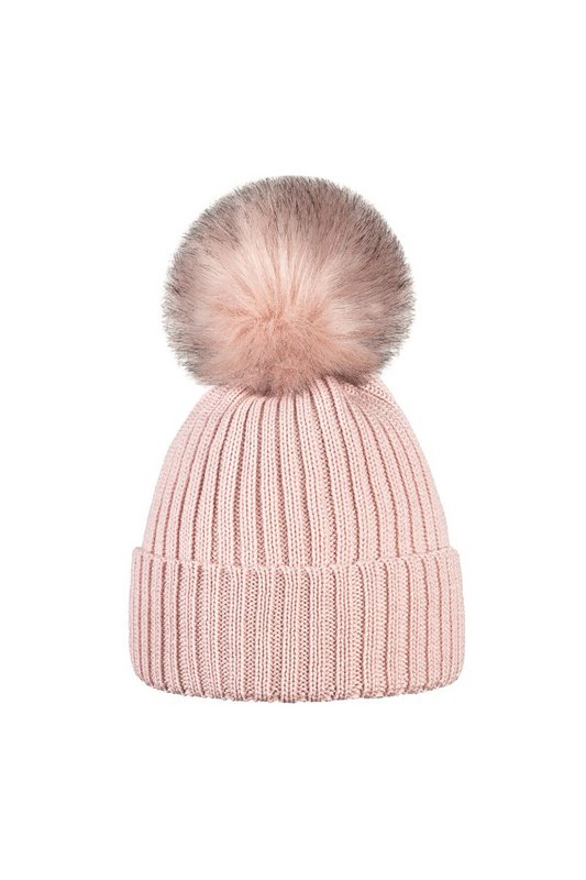 Cappello OLLO – 100% lana merino – rosa cipria