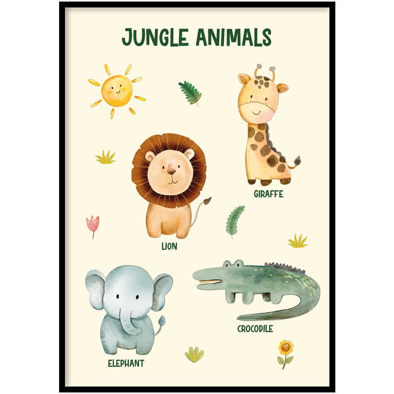 Locandina – Animali della giungla