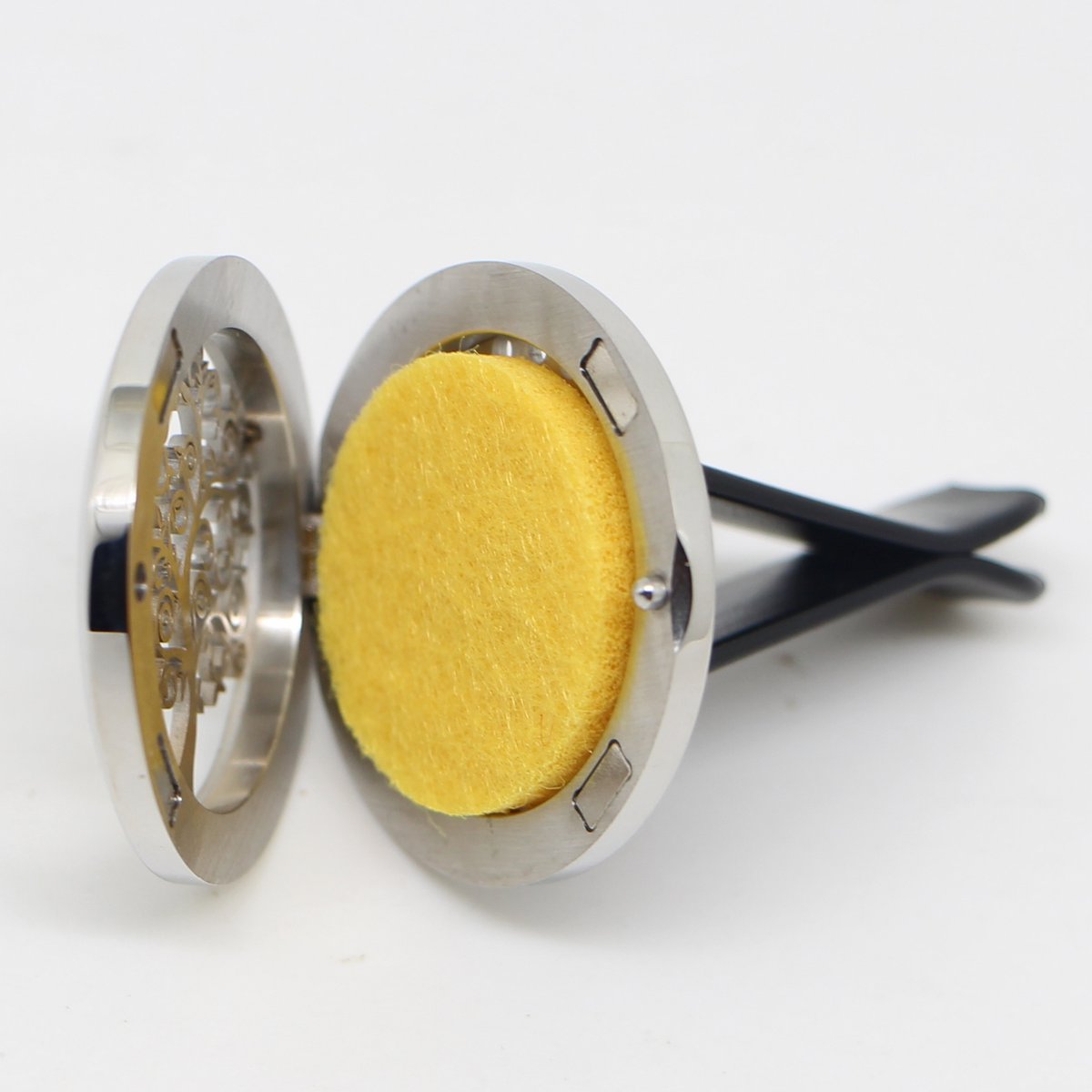 Diffusore per Auto Clip'Arôme - Albero della Vita - Acciaio Inossidabile con Sottobicchieri - Accessorio Decorativo per Aromaterapia - Idea Regalo